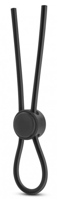 Черное силиконовое лассо на пенис SILICONE LOOP COCK RING - Blush Novelties - в Самаре купить с доставкой