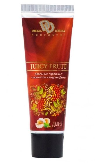 Интимный съедобный лубрикант JUICY FRUIT с ароматом дыни - 30 мл. - БиоМед - купить с доставкой в Самаре