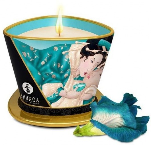Массажная свеча Island Blossoms - 170 мл. - Shunga - купить с доставкой в Самаре