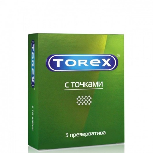 Текстурированные презервативы Torex  С точками  - 3 шт. - Torex - купить с доставкой в Самаре