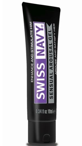 Возбуждающий гель-лубрикант на водной основе Sensual Arousal Lubricant - 10 мл. - Swiss navy - купить с доставкой в Самаре