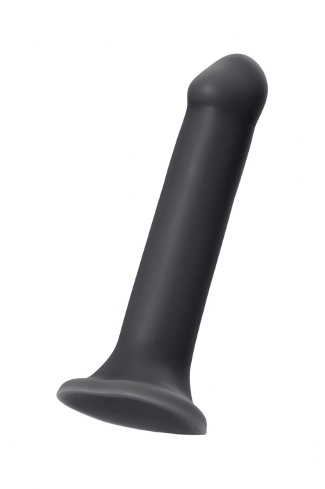 Черный фаллос на присоске Silicone Bendable Dildo XL - 20 см. - Strap-on-me - купить с доставкой в Самаре