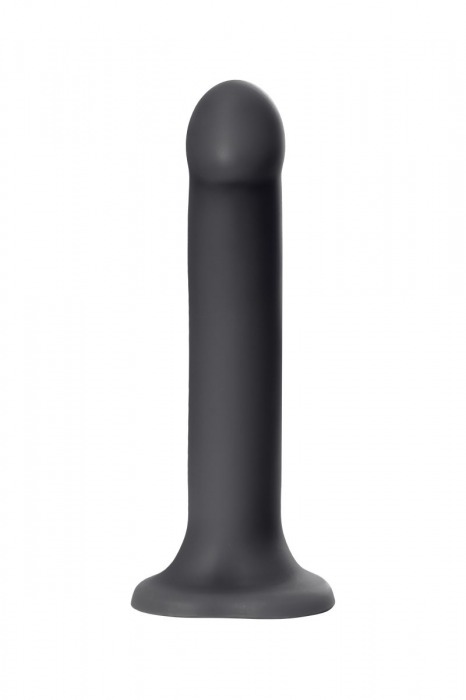 Черный фаллос на присоске Silicone Bendable Dildo XL - 20 см. - Strap-on-me - купить с доставкой в Самаре