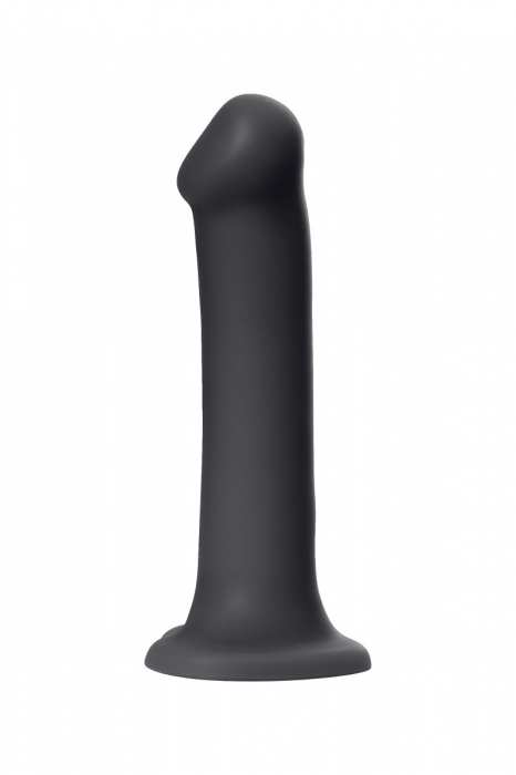Черный фаллос на присоске Silicone Bendable Dildo XL - 20 см. - Strap-on-me - купить с доставкой в Самаре