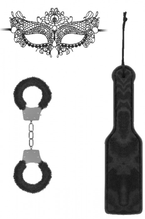 Черный игровой набор Introductory Bondage Kit №4 - Shots Media BV - купить с доставкой в Самаре