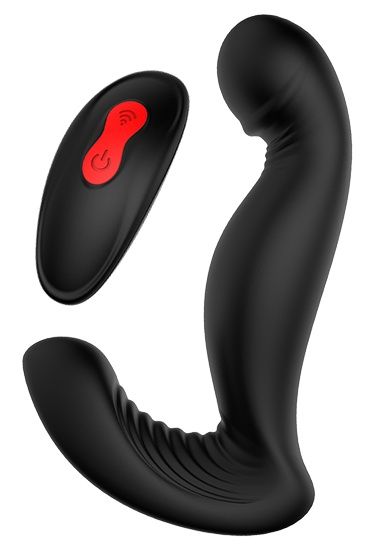 Черный вибромассажер простаты SWIRLING P-PLEASER - Dream Toys - в Самаре купить с доставкой