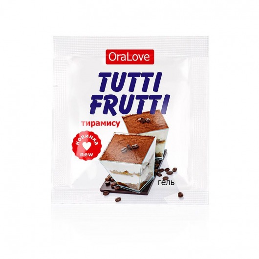 Пробник гель-смазки Tutti-frutti со вкусом тирамису - 4 гр. - Биоритм - купить с доставкой в Самаре