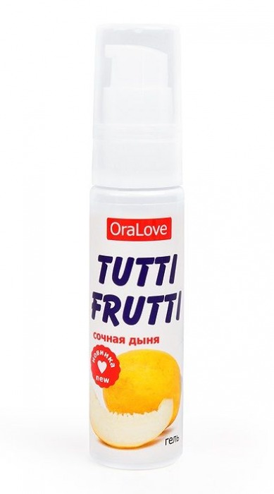 Гель-смазка Tutti-frutti со вкусом сочной дыни - 30 гр. - Биоритм - купить с доставкой в Самаре