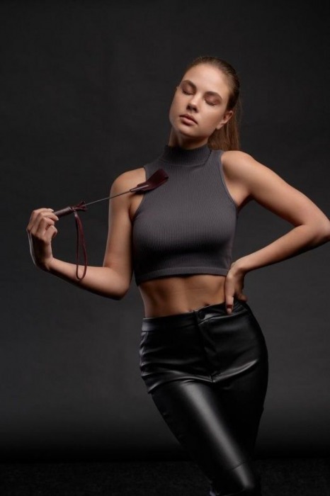 Бордовый стек Ladys Arsenal - 24 см. - БДСМ Арсенал - купить с доставкой в Самаре