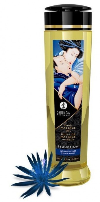 Массажное масло с ароматом ночных цветов Seduction - 240 мл. - Shunga - купить с доставкой в Самаре