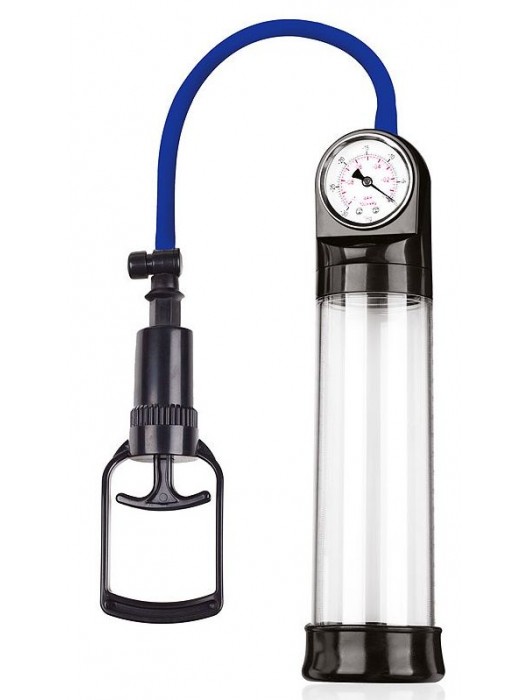 Прозрачная вакуумная помпа Sex Expert с манометром - Sex Expert - в Самаре купить с доставкой
