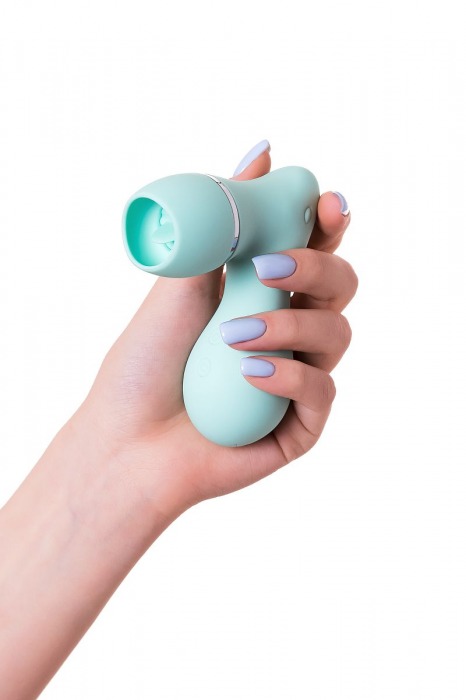 Мятный вакуум-волновой стимулятор клитора с язычком DINGO - JOS