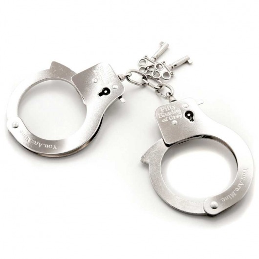 Металлические наручники Metal Handcuffs - Fifty Shades of Grey - купить с доставкой в Самаре