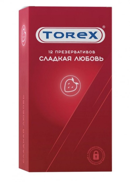 Презервативы Torex  Сладкая любовь  с ароматом клубники - 12 шт. - Torex - купить с доставкой в Самаре