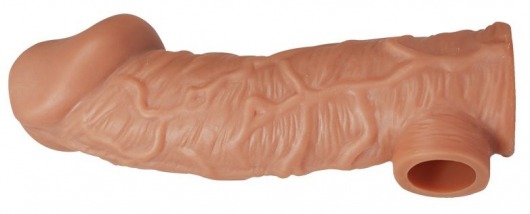 Телесная насадка на фаллос с фиксацией мошонки EXTREME SLEEVE - 15,6 см. - KOKOS - в Самаре купить с доставкой