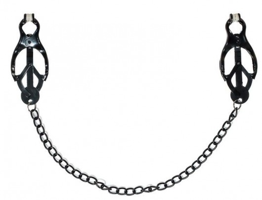 Зажимы на соски Darkside с цепочкой - Lola Games - купить с доставкой в Самаре