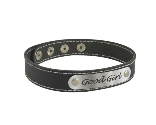 Чокер с белой строчкой Good Girl - Sitabella - купить с доставкой в Самаре