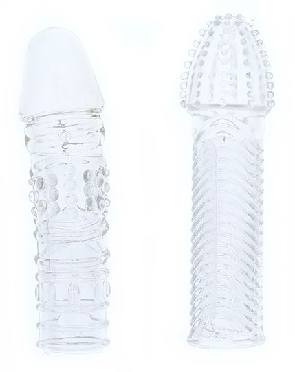 Комплект из 2 прозрачных насадок на пенис PENIS EXTENDER PACK - Dream Toys - в Самаре купить с доставкой