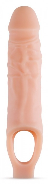 Телесный реалистичный фаллоудлинитель 9 Inch Silicone Cock Sheath Penis Extender - 22,86 см. - Blush Novelties - в Самаре купить с доставкой