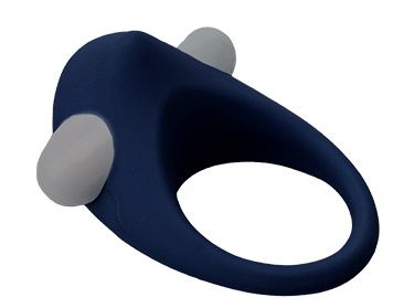 Гладкое синее эрекционное виброкольцо STIMU RING - Dream Toys - в Самаре купить с доставкой