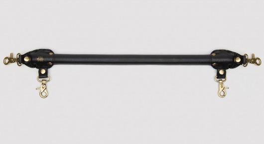 Черная распорка для ног Bound to You Faux Leather Spreader Bar - 50,8 см. - Fifty Shades of Grey - купить с доставкой в Самаре