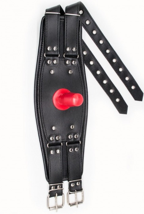 Черный пояс на бедро  Люкс  с телесной насадкой - LOVETOY (А-Полимер) - купить с доставкой в Самаре