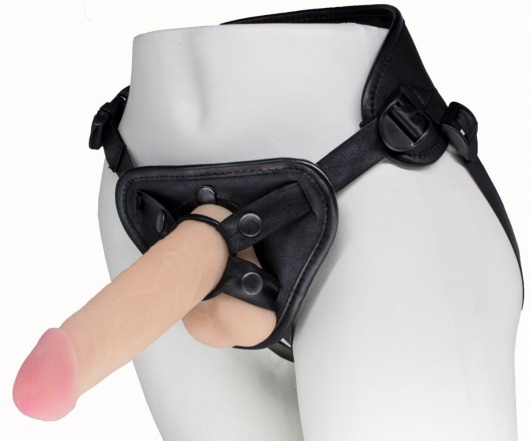 Пояс харнесс BEST UNI strap с 2 насадками - 18 и 22 см. - LOVETOY (А-Полимер) - купить с доставкой в Самаре