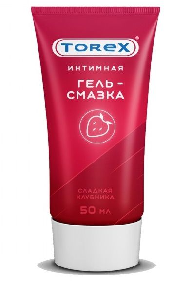 Смазка на водной основе TOREX  Сладкая клубника  - 50 мл. - Torex - купить с доставкой в Самаре
