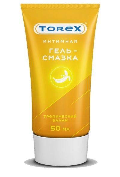 Смазка на водной основе TOREX  Тропический банан  - 50 мл. - Torex - купить с доставкой в Самаре