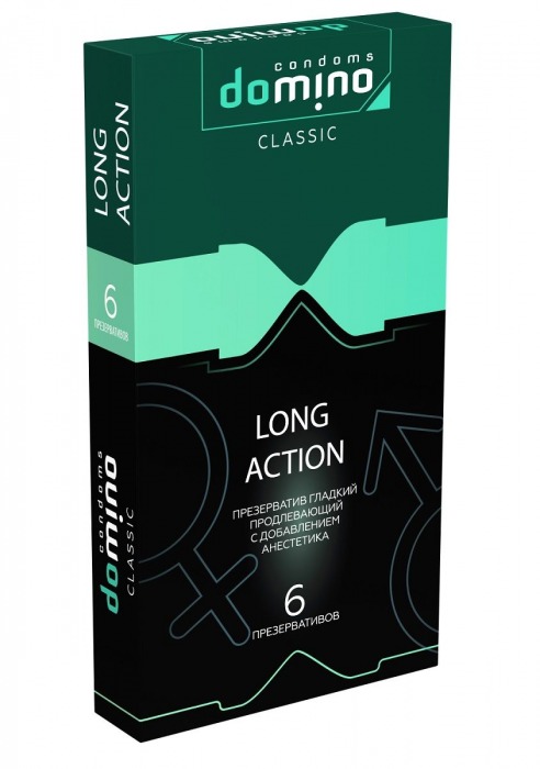 Презервативы с пролонгирующим эффектом DOMINO Classic Long action - 6 шт. - Domino - купить с доставкой в Самаре