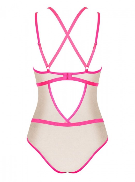 Эффектное боди Nudelia с двойными бретелями - Obsessive купить с доставкой