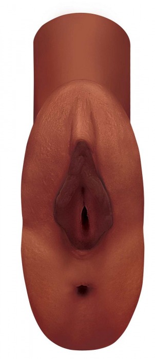 Коричневый мастурбатор Perfect Pussy Double Stroker - Pipedream - в Самаре купить с доставкой
