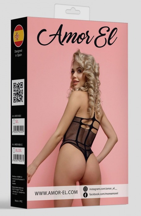 Сексуальное боди с симметричными вырезами - Amor El купить с доставкой