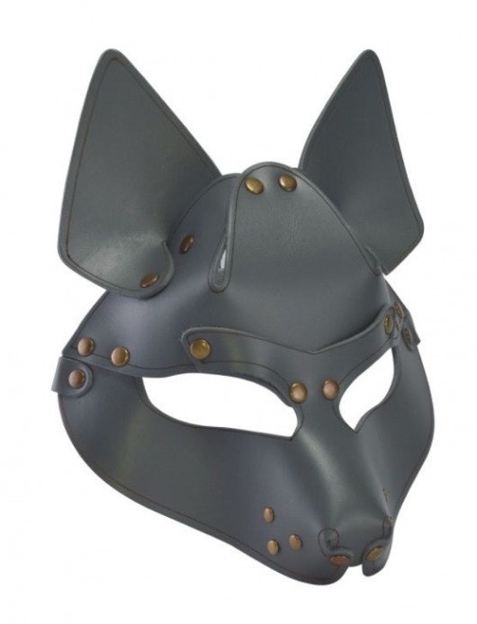 Серая маска Wolf с клепками - Sitabella - купить с доставкой в Самаре