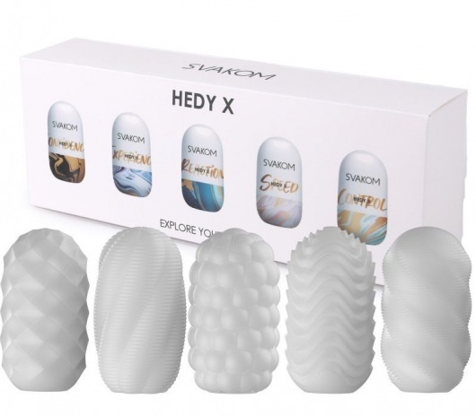Набор из 5 мастурбаторов Hedy X5 Mixed - Svakom - в Самаре купить с доставкой