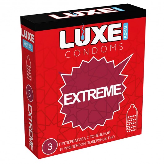 Текстурированные презервативы LUXE Royal Extreme - 3 шт. - Luxe - купить с доставкой в Самаре