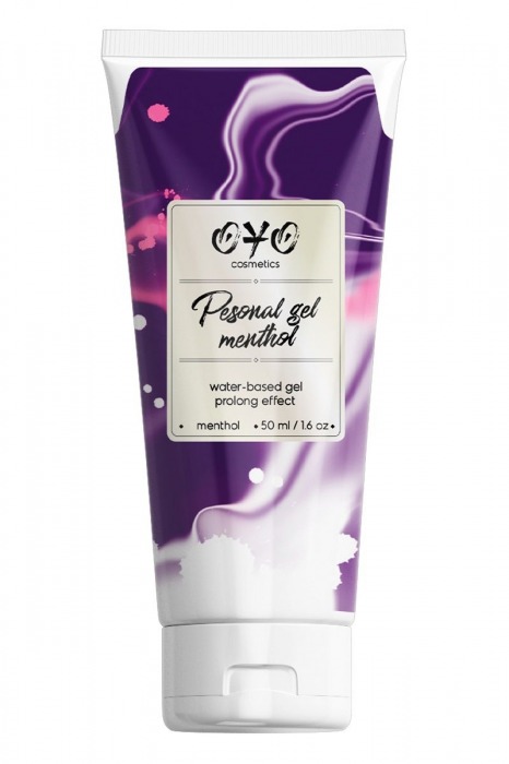 Интимная смазка на водной основе с пролонгирующим эффектом OYO Personal Gel Menthol - 50 мл. - OYO - купить с доставкой в Самаре
