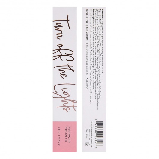 Парфюмерное масло с феромонами Turn Off The Lights с цветочно-восточным ароматом - 9,2 мл. -  - Магазин феромонов в Самаре