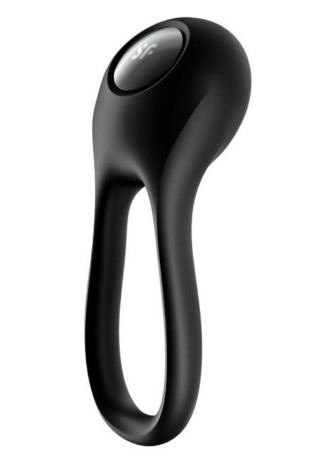 Черное эрекционное виброкольцо Majestic Duo - Satisfyer - в Самаре купить с доставкой