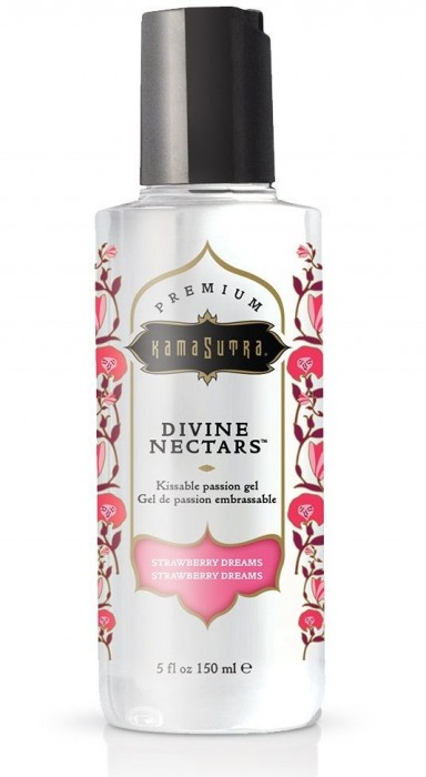 Гель-лубрикант на водной основе Divine Nectars Strawberry Dream с ароматом клубники - 150 мл. - Kama Sutra - купить с доставкой в Самаре