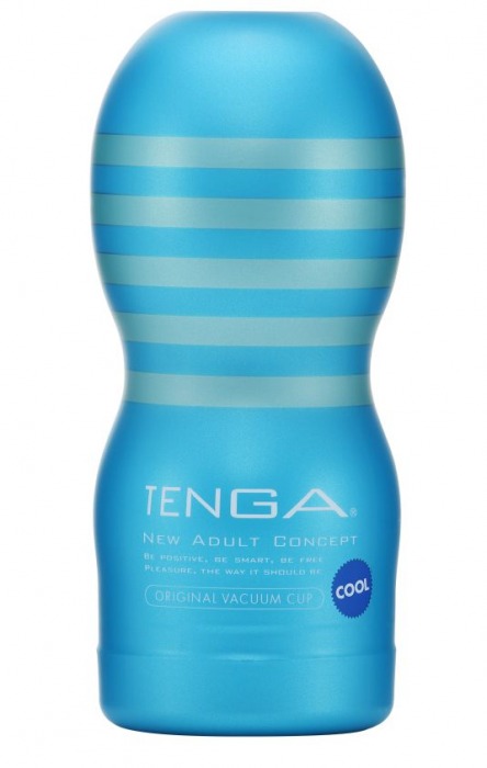 Мастурбатор с охлаждающей смазкой TENGA Original Vacuum Cup Cool - Tenga - в Самаре купить с доставкой