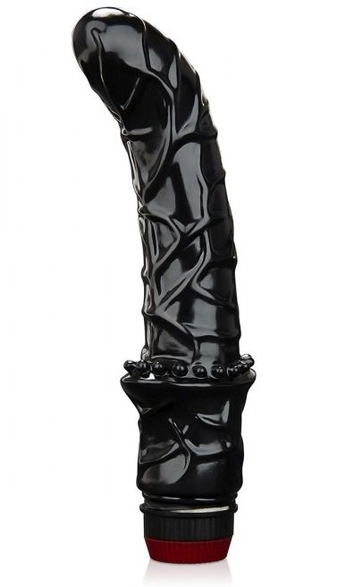 Черный вибромассажер простаты 6  Premium Prostate Massager - BlueLine - в Самаре купить с доставкой