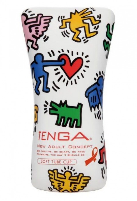 Мастурбатор-туба Keith Haring Soft Tube CUP - Tenga - в Самаре купить с доставкой