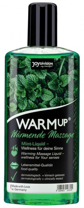 Массажное масло WARMup Mint с ароматом мяты - 150 мл. - Joy Division - купить с доставкой в Самаре