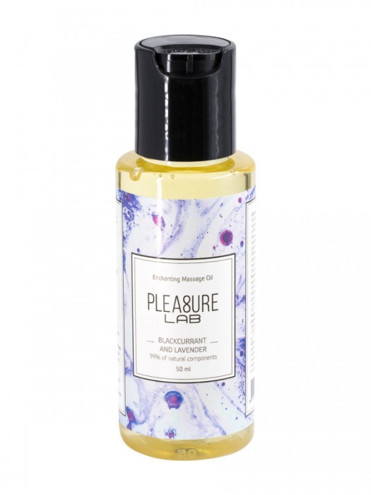 Массажное масло Pleasure Lab Enchanting с ароматом черной смородины и лаванды - 50 мл. - Pleasure Lab - купить с доставкой в Самаре