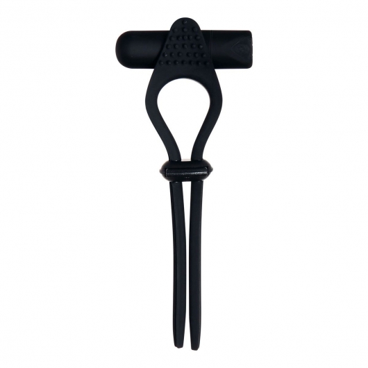 Черное эрекционное лассо с вибропулей Black Tie Affair - Zero Tolerance - в Самаре купить с доставкой