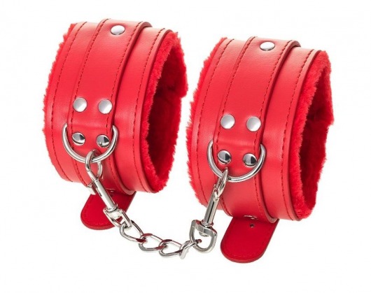 Красные оковы Anonymo из искусственной кожи - ToyFa - купить с доставкой в Самаре
