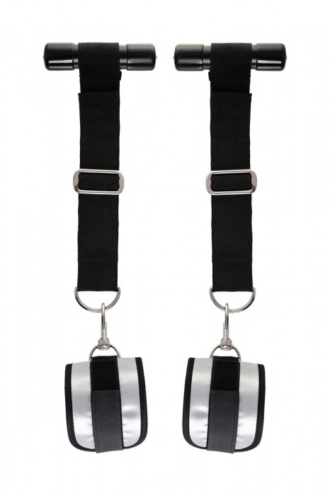 Черно-серебристые фиксаторы для рук на дверь Anonymo - ToyFa - купить с доставкой в Самаре