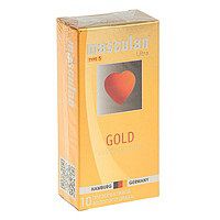 Презервативы Masculan Ultra Gold с золотым напылением и ароматом ванили - 10 шт. - Masculan - купить с доставкой в Самаре
