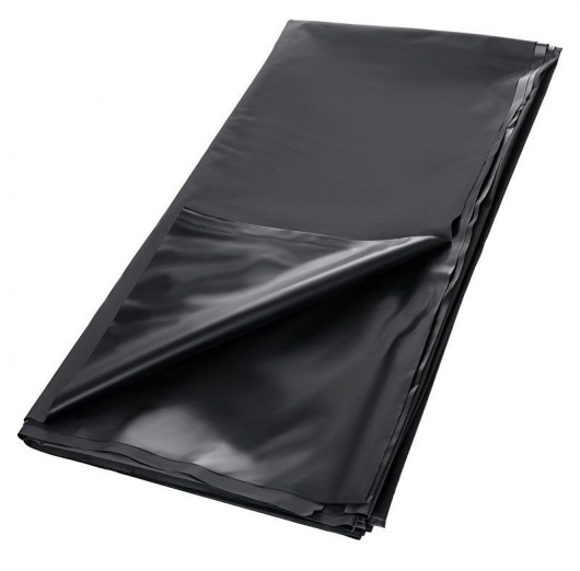 Черная простыня для секса из ПВХ - 220 х 200 см. - ToyFa - купить с доставкой в Самаре
